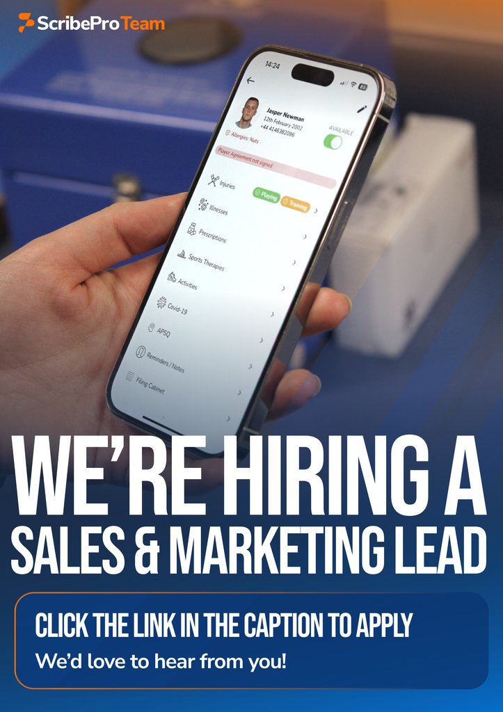 We're hiring! We're looking for someone who can lead on making sound strategic decisions in sales and marketing, whilst always keeping our mission of enabling better care at the heart of our offering. More details here: scribepro.co/jobs