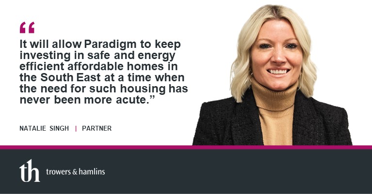 We advised registered housing provider, Paradigm Housing Group, on a new £250m sustainability bond. Read here: bit.ly/3Jhid8n #ResponsibleLaw #RealEstateFinance