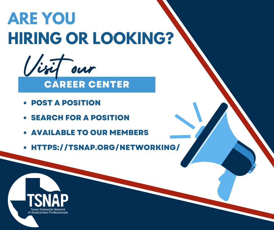 Hiring season is upon us! The TSNAP Career Center is a resource for our members. All TSNAP members are invited to post positions and browse postings. #growlearnsupport tsnap.org/networking/