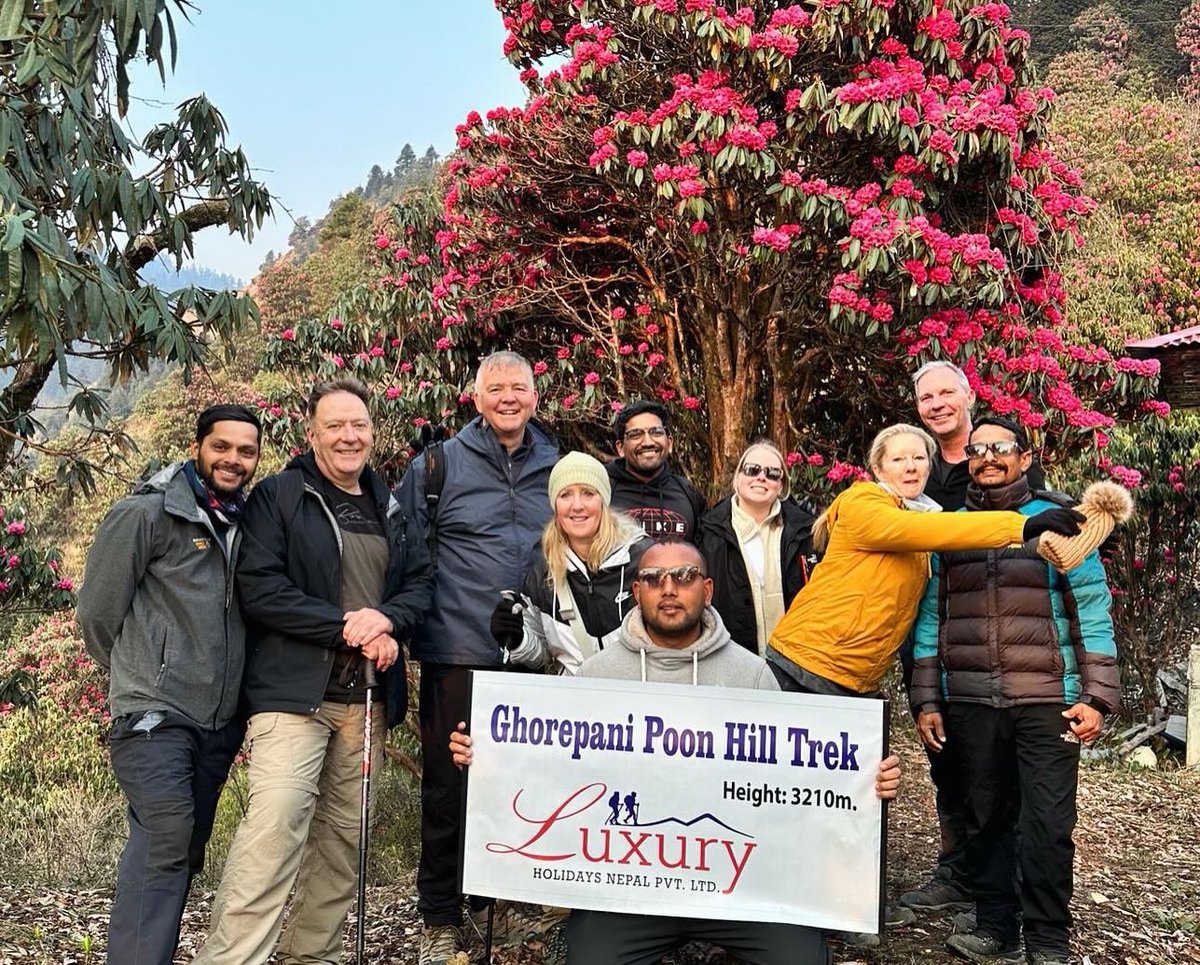 🌄✨ **Big Congratulations** to our amazing guests from Australia who have just completed the breathtaking Ghorepani Poon Hill trek! 🏔️ 👉 Planning your next trek? Let us make your journey unforgettable. Reach out to us today! #GhorepaniPoonHill #TrekkingInNepal