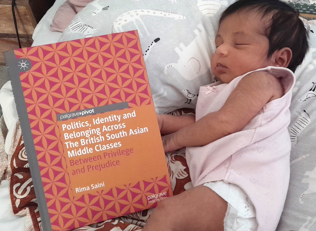 One of those gratuitous baby-and-book posts. What a blessed spring. Many thanks to @WestHertsNHS and @Palgrave