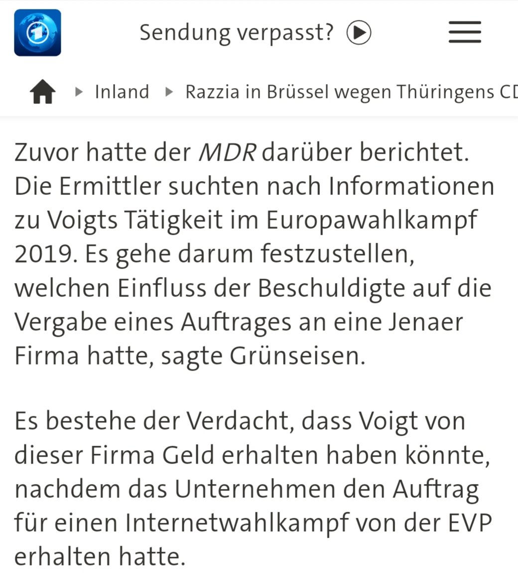 Aber auch wenn das schon vor einem Jahr war - jetzt versteht man, warum Voigt im Duell so vehement für die EU einsteht: Karrierewunsch Brüssel.

Als Wähler in Thüringen würde ich ins Grübeln kommen. Reisende soll man nicht aufhalten...

#Hoecke #HoeckeVsVoigt #tvduell