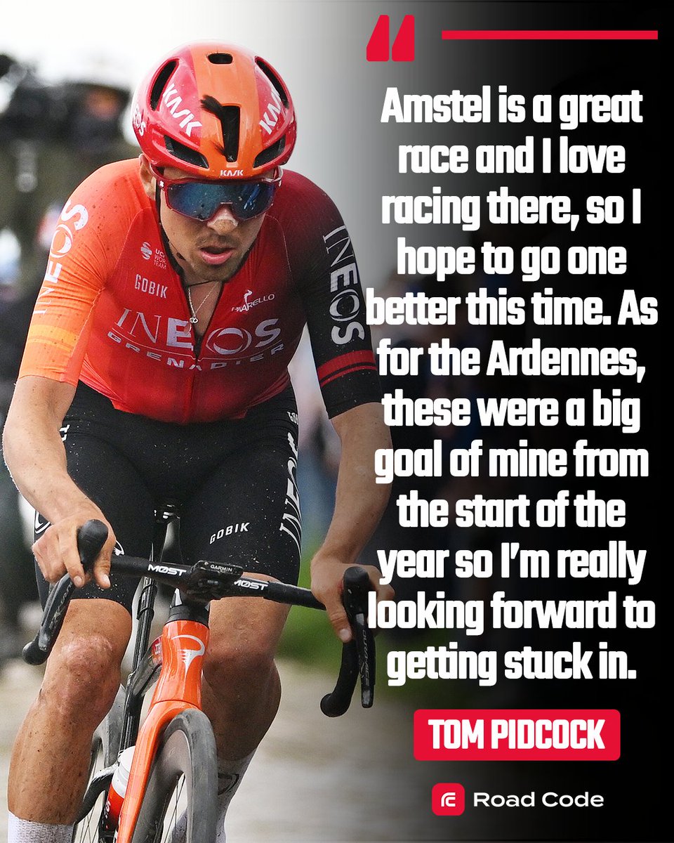 Tom Pidcock is feeling optimistic ahead of the upcoming classics 👀 After finishing on the podium twice in his career, the Brit is aiming for the top step at the Amstel Gold Race. 📸 Getty Images