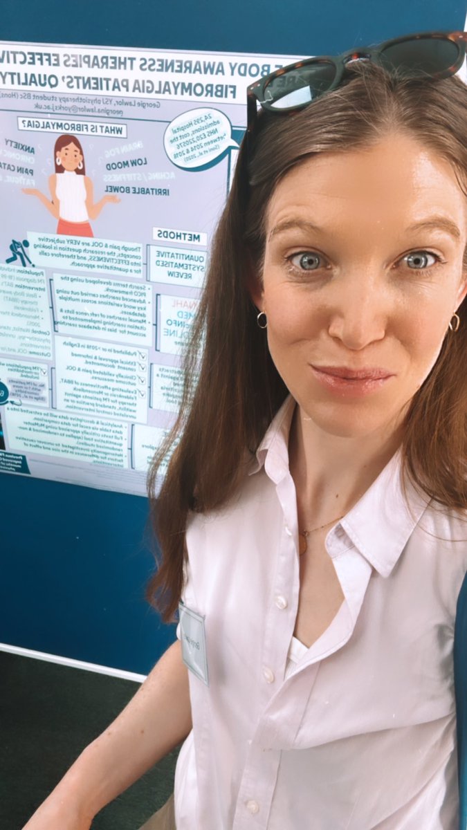 Feeling very grateful to be presenting my research proposal poster on Body Awareness Therapy and Fibromyalgia at the @PhysioResSoc conference as part of the PRESS PROJECT #PRS2024