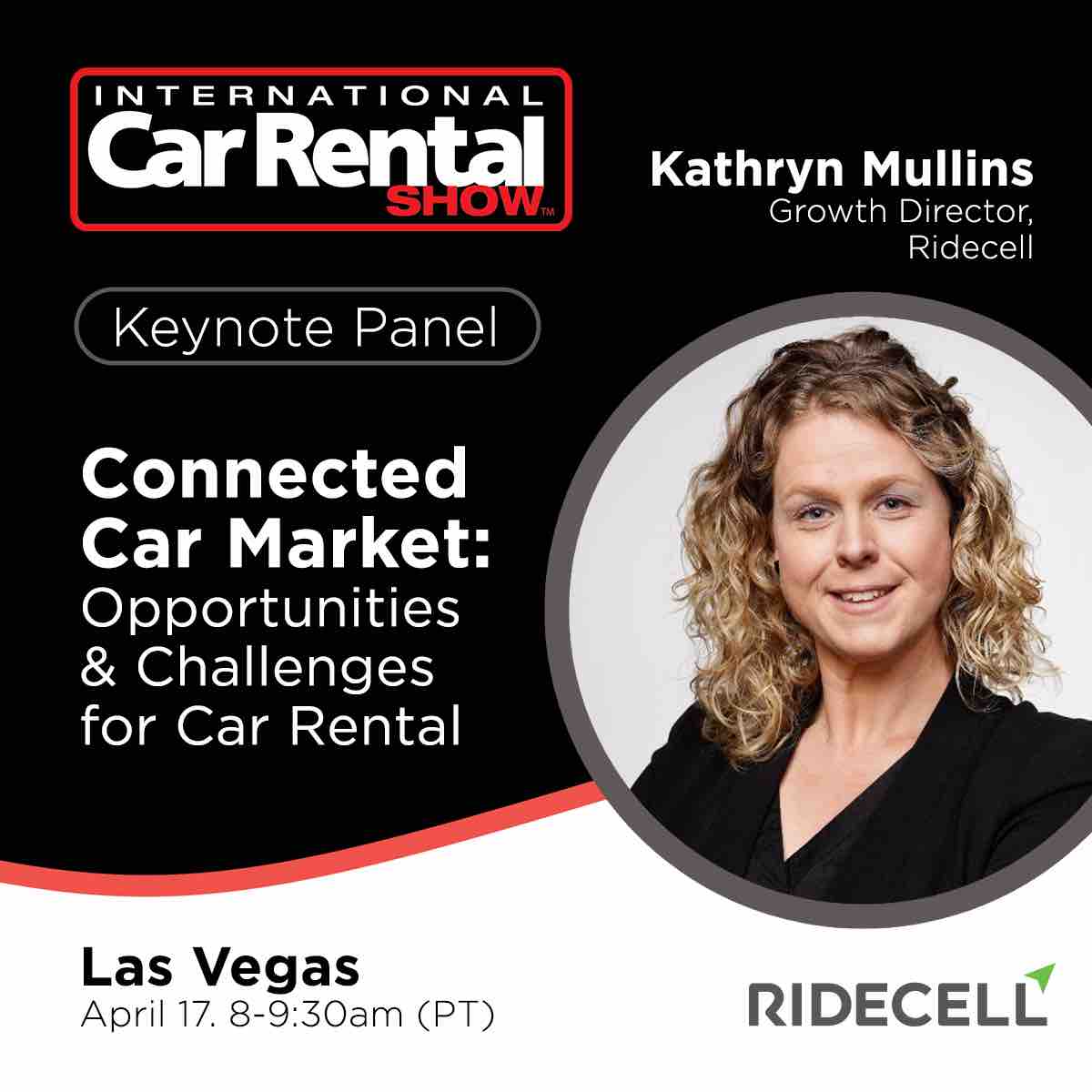 Attending #ICRS2024 in Las Vegas? Learn about the challenges and opportunities in the #connectedcar market in this keynote panel with Kathryn Mullins, growth director at Ridecell. Register if you haven’t yet, and we hope to see you there! internationalcarrentalshow.com

#connectedfleets