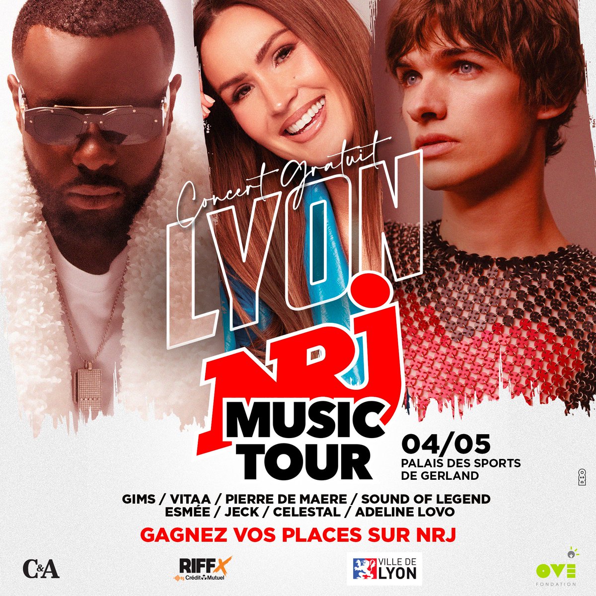🎤 : UNE SEULE RADIO PEUT TOUS LES RÉUNIR !

Le NRJ Music Tour de Lyon est de retour pour sa 10ème édition 😱

🎁 Vos invitations à gagner uniquement en écoutant NRJ entre 11H et 15H

📻 102.8 FM à Bourg et Mâcon 
📲 : Appli NRJ (géolocalisation activée)

#NRJ #bourgenbresse