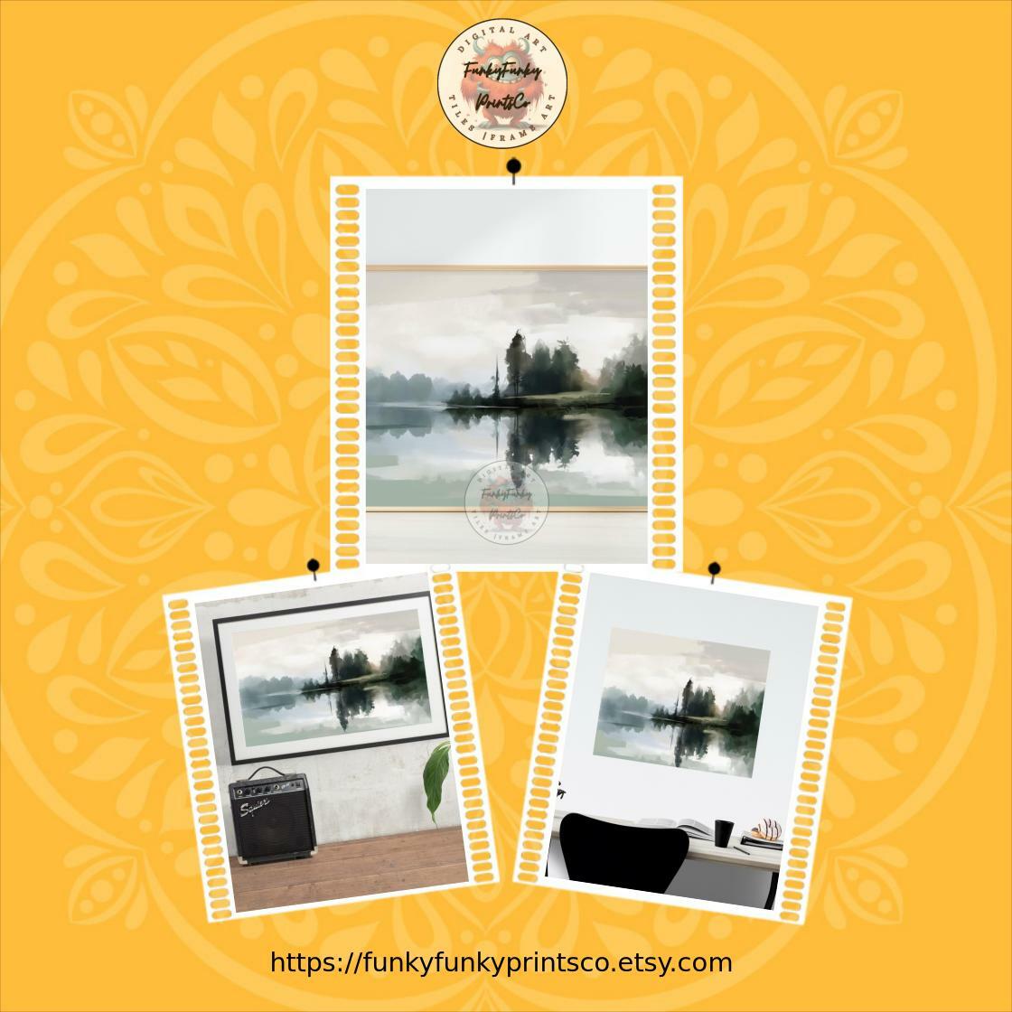 Limited offer! This awesome Lake Landscape Painting, Digital Prints, Watercolor Painting, Vintage Landscape Painting, Lake House Decor, Muted Landscape Print for $5.50.. 
etsy.me/3PJXJc0
#LandscapePainting #PrintableWallArt
