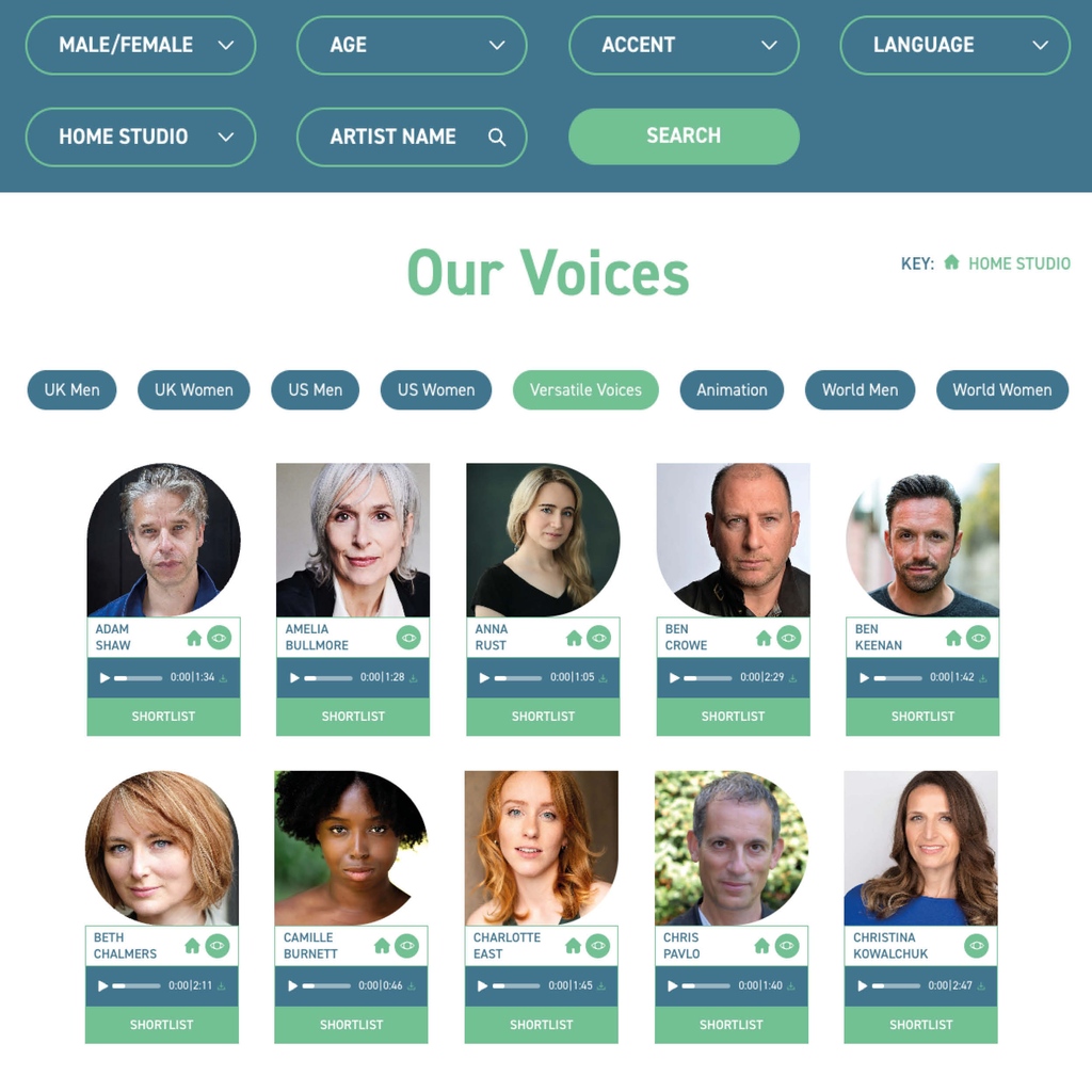 Our website is built with you and your projects in mind. With a fresh and simple design, we're confident you'll easily find the right voice for your project (and discover many new ones) with our intuitive search features. justvoicesagency.com #JustVoices
