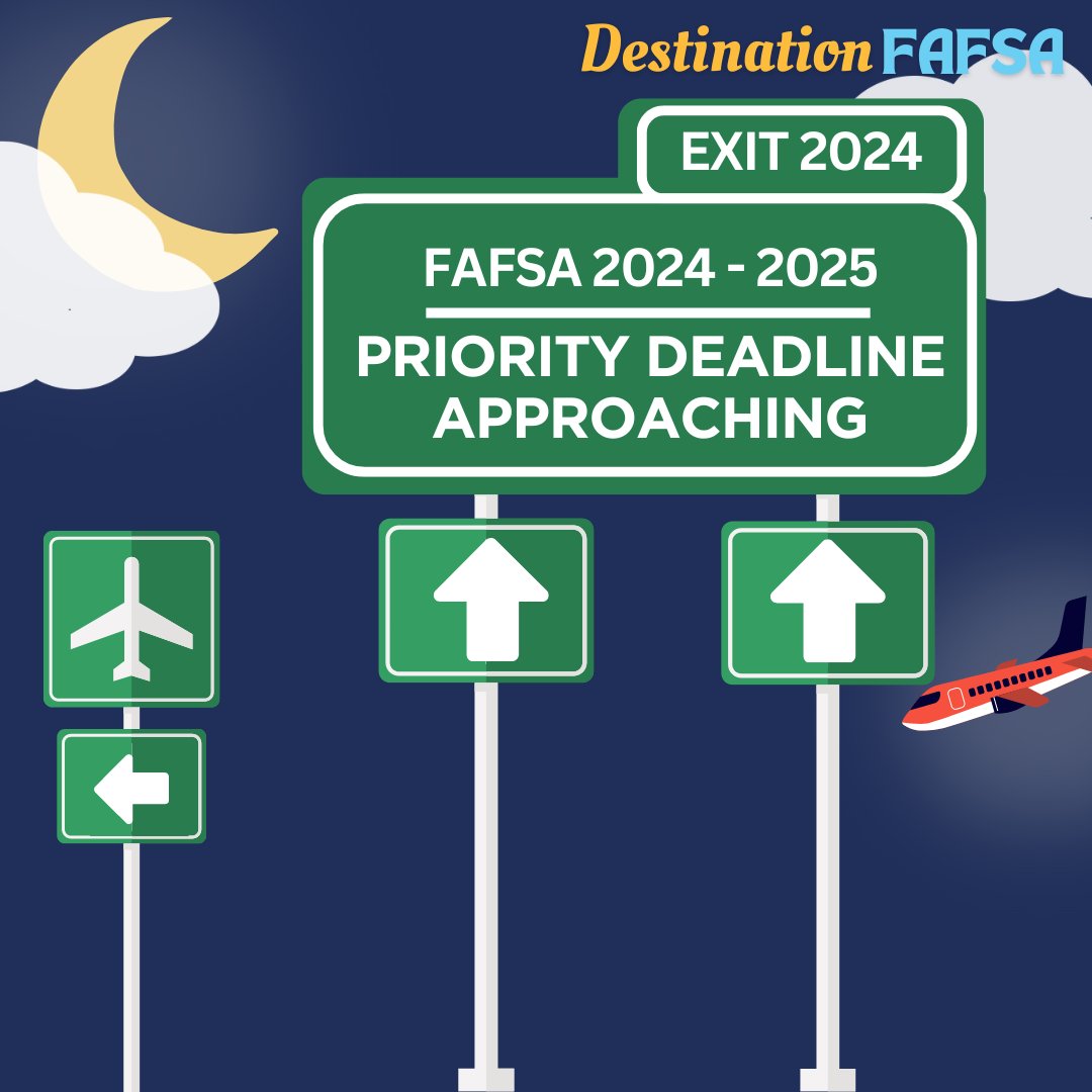 Today is the final FAFSA Friday for the 2024-2025 application. If you haven't filed yet, financial aid will be available on a first-come, first-served basis after the state priority deadline on April 15. Check our profile for tips and resources to help you file. #FAFSAFriday