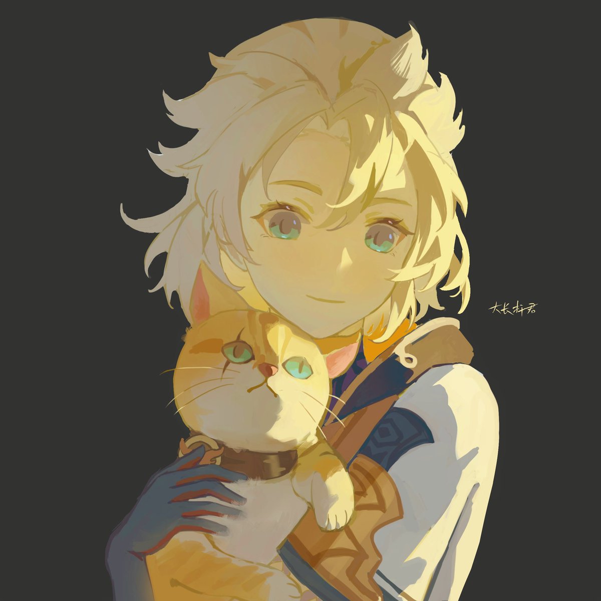 阿贝多老师到底会不会抱猫呢😌
#阿贝多 #Albedo #GenshinImpact