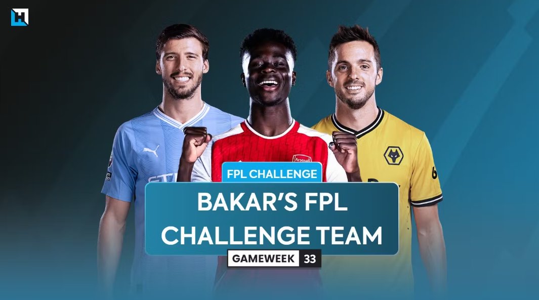 In the event that you missed it, In my latest article, I shared my FPL Challenge team for GW33: 👇 fantasyfootballhub.co.uk/bakars-fpl-cha…