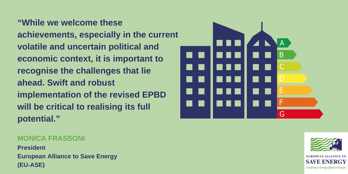 🙌 @EUASE celebrates the approval of the #EPBD 🏡 The Council's final decision today marks a significant milestone in advancing the #GreenDeal and enhancing #energyefficiency within the buildings sector. 👉 Read our press release: bit.ly/3PYRlxG