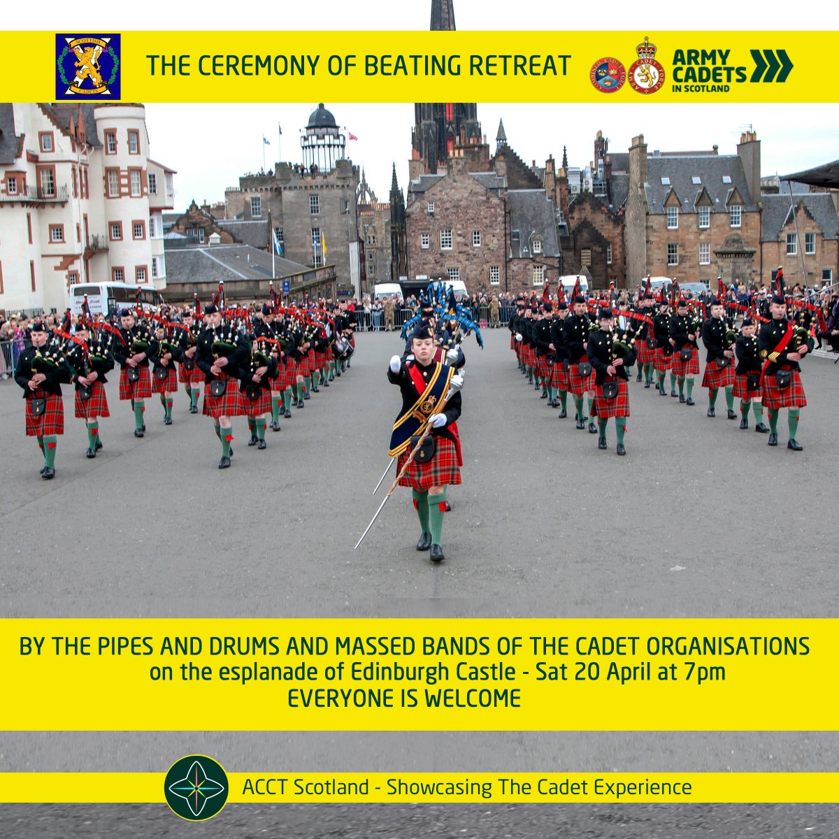 The Ceremony of Beating Retreat #ArmyCadetsScot