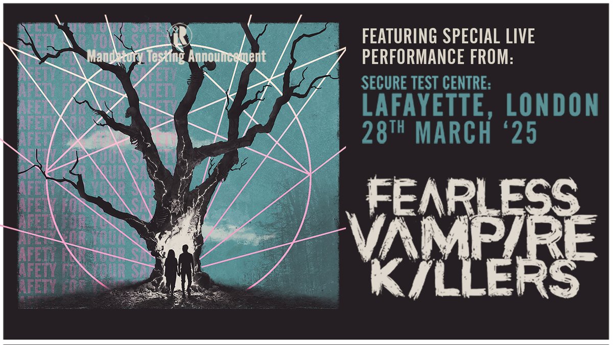 ON SALE: Fearless Vampire Killers (@fvkillers) will take to the stage at @LondonLafayette next year 🤘 Snap up tickets 👉 livenation.uk/6gQ850Rc2Ef