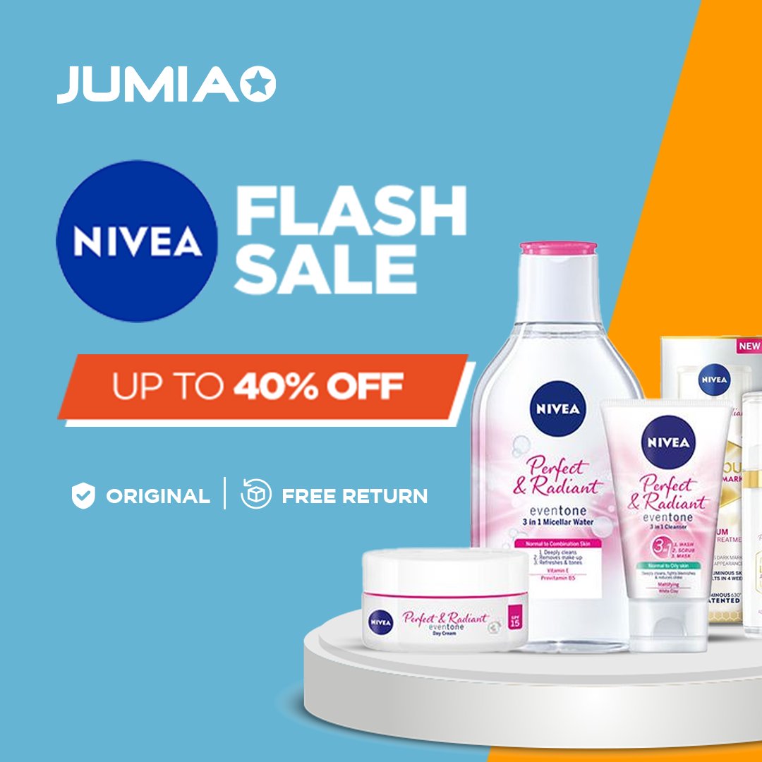 Enjoy up to 40% off when you shop from the variety of skin care products from the Nivea official store on Jumia! t.ly/iAHyH #JumiaNigeria