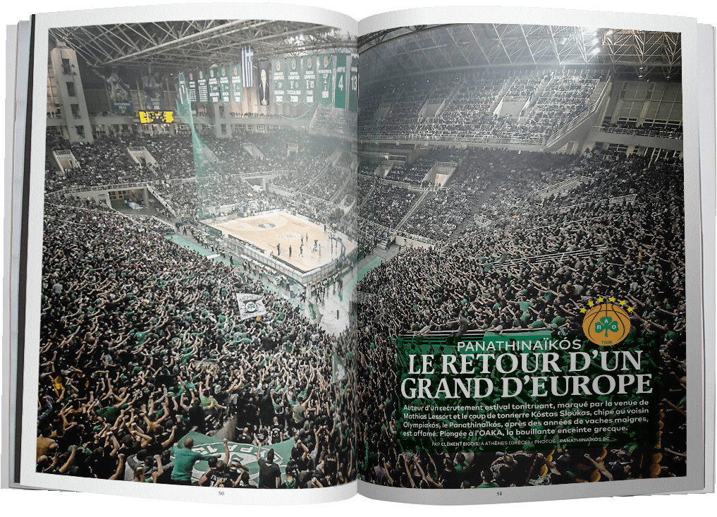 ⏫ Avant-dernier d'Euroleague en 2023 et 2e en 2024 : le Panathinaïkós, c'est LE retour en force de l'année ! Kóstas Sloúkas, Mathias Lessort, Ergin Ataman, le recrutement XXXL porte ses fruits. ☘️ Reportage dans la marée verte, signé @ClemBigois : basket-mag.com/basket-84-avri…