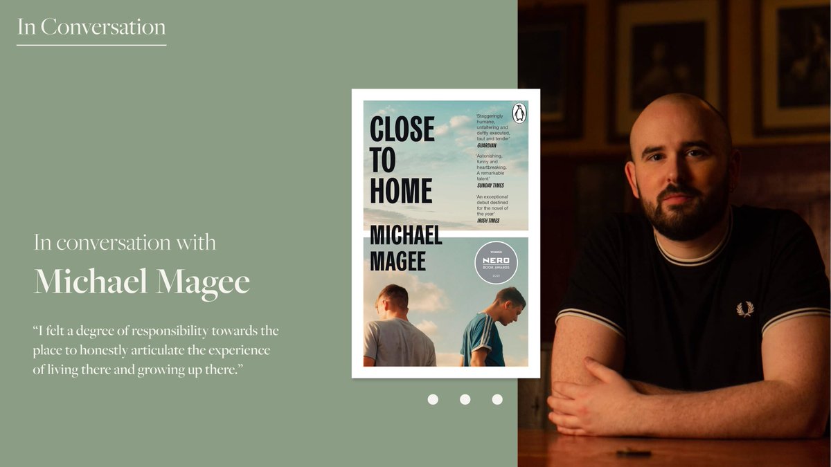 Luminous and devastating, 'Close To Home' by @michaelmagee__ is a portrait of modern masculinity shaped by class, trauma, and silence, but also by the courage to love and to survive. His poignant debut has already brought in a multitude of literary prizes, including being…
