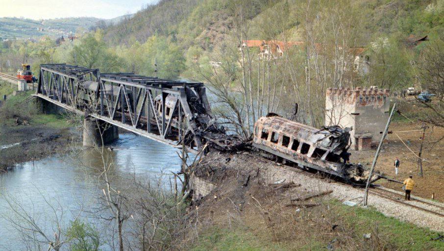 25 years ago, on April 12, 1999, on the second day of Easter, around 11:40 a.m., NATO bombers fired rockets and burned international passenger train 393 on the route Belgrade - Nis - Skopje, full of passengers, in the Grdelica Gorge, while it was crossing the Bistrica Bridge over