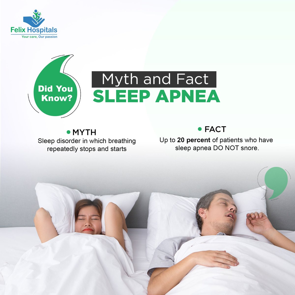 Pay attention to these warning signs. If you or someone you care about shows any of these symptoms, it's important to consult a doctor.

#myths #facts #doctors #mythandfact #apnea #ApneaAwareness #mythology #SleepApneaAwareness #SleepApneaTreatment #besthospitalinnoida #noida