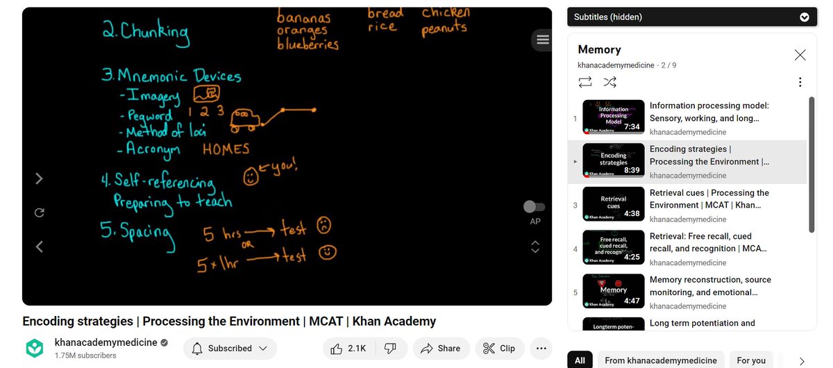 k8e9n6n4y's tweet photo. 推荐一个youtube channel：khanacademymedicine
很多基础医学课，没有相关知识也很好懂，playlist都有分类，调感兴趣的看，配合Language Reactor查看专有名词，看不到就换个类目

我认为无论是否从事医学相关工作，了解基础医学general knowledge是非常必要的，比如人体基本构成，各种常见病的原理 https://t.co/iwzSlnPWo2