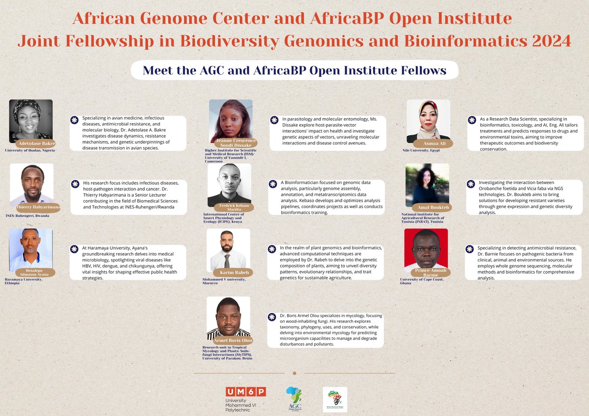 Meet the AGC - AfricaBP Open Institute Fellows 2024 @UM6P_officiel