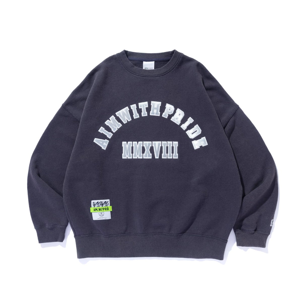 ZETA DIVISION 2024 SPRING COLLECTION 2nd Drop AWP VINTAGE CREW NECK SWEAT 4/13(Sat) 21:00- Release Size : M, L, XL Color : BLACK, GREEN, NAVY Price : 16,900yen (tax in)