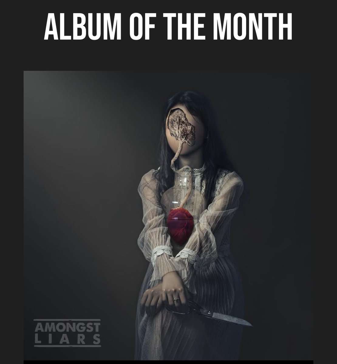 Album of the Month: 5/5 ⭐️⭐️⭐️⭐️⭐️gold stars for album #2 from @amongstliars. Read the review and pre-order here greatmusicstories.com/2024/04/12/amo…