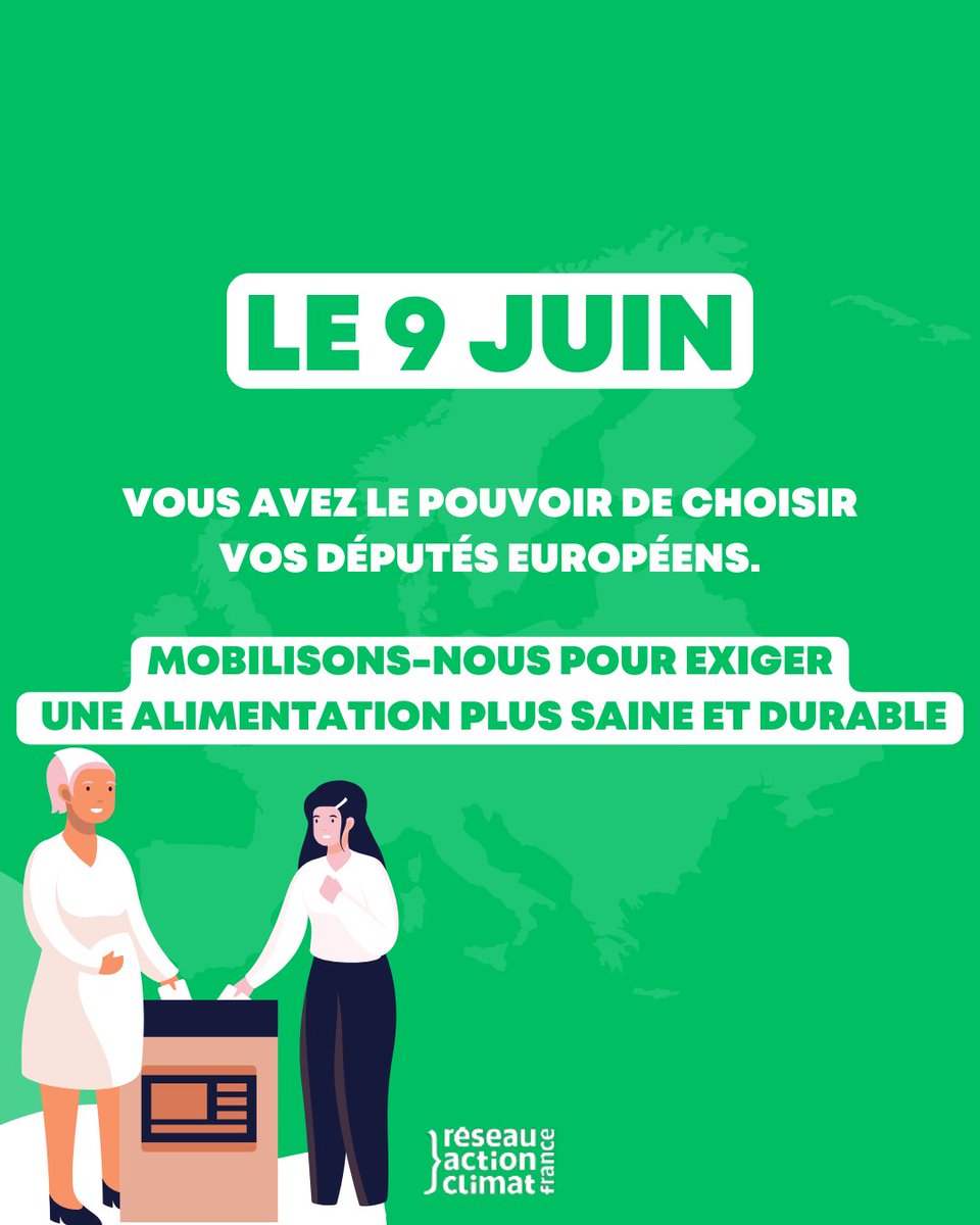 🇪🇺 Pourquoi voter aux élections européennes ? 🗳️ Élire nos députés européens, c’est choisir la société dans laquelle on veut vivre ! En juin, ces élections seront cruciales pour le #climat et la justice sociale 🗓️ Jusqu'au 1er mai, inscris-toi sur les listes électorales !