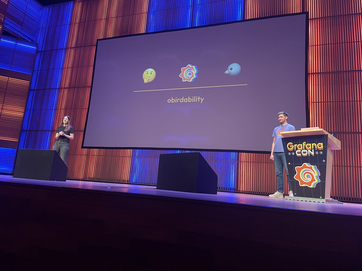 ivanahuckova's tweet image. I had THE BEST time at #GrafanaCON! Our project Explore Logs grafana.com/blog/2024/04/0… was highlighted in the keynote and became #1 on HN 🥳. I enjoyed presenting to an incredible audience in the most beautiful venue 🤩 I&apos;ve ever seen. But mostly, meeting our amazing community.🧡