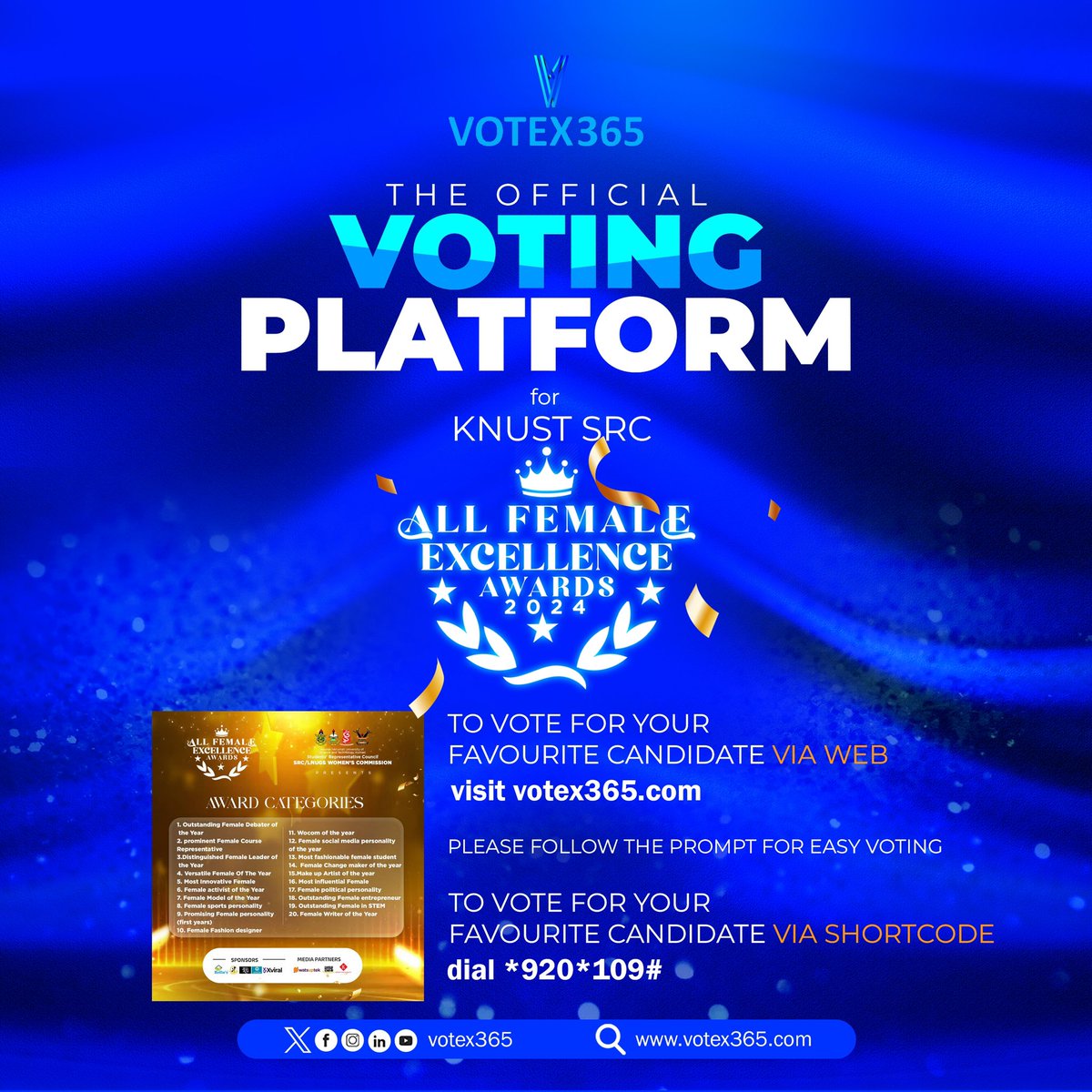 Don’t forget to vote via shortcode *920*190#
#votex #e-vote #digitalexperience
