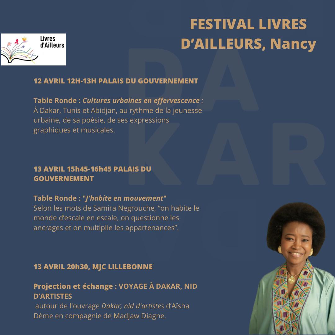 DemeAisha's tweet image. C’est avec une grande joie que je réponds à l'invitation du Festival Livre d’Ailleurs @LivresdAilleurs de Nancy du 12au 14 Avril. Immense bonheur d’y retrouver Maman Ken Bugul qui le préside cette année🤎. Merci à la magnifique association Diwan en Lauraine pour l’invitation