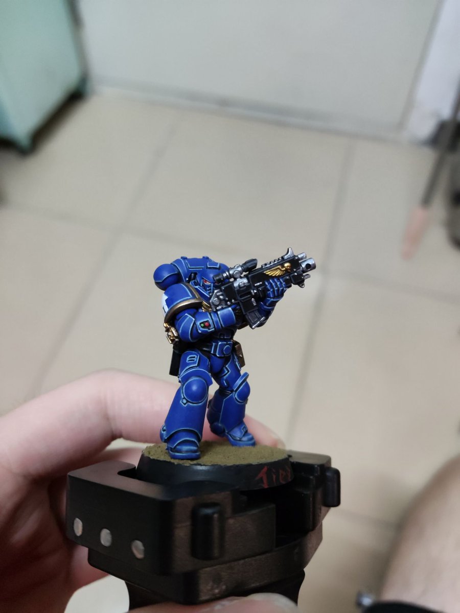 #warhammer40k 
Drawing a small model for the first time . Very interesting~~