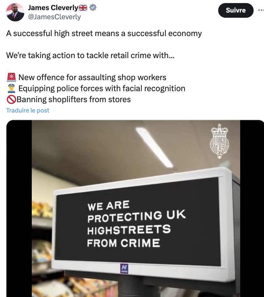 🇬🇧 'We don't want ID cards. We're not like those European countries which invade people's privacy' Also 🇬🇧'We're giving police AI cameras to scan the face of anyone out shopping' 🤡👇