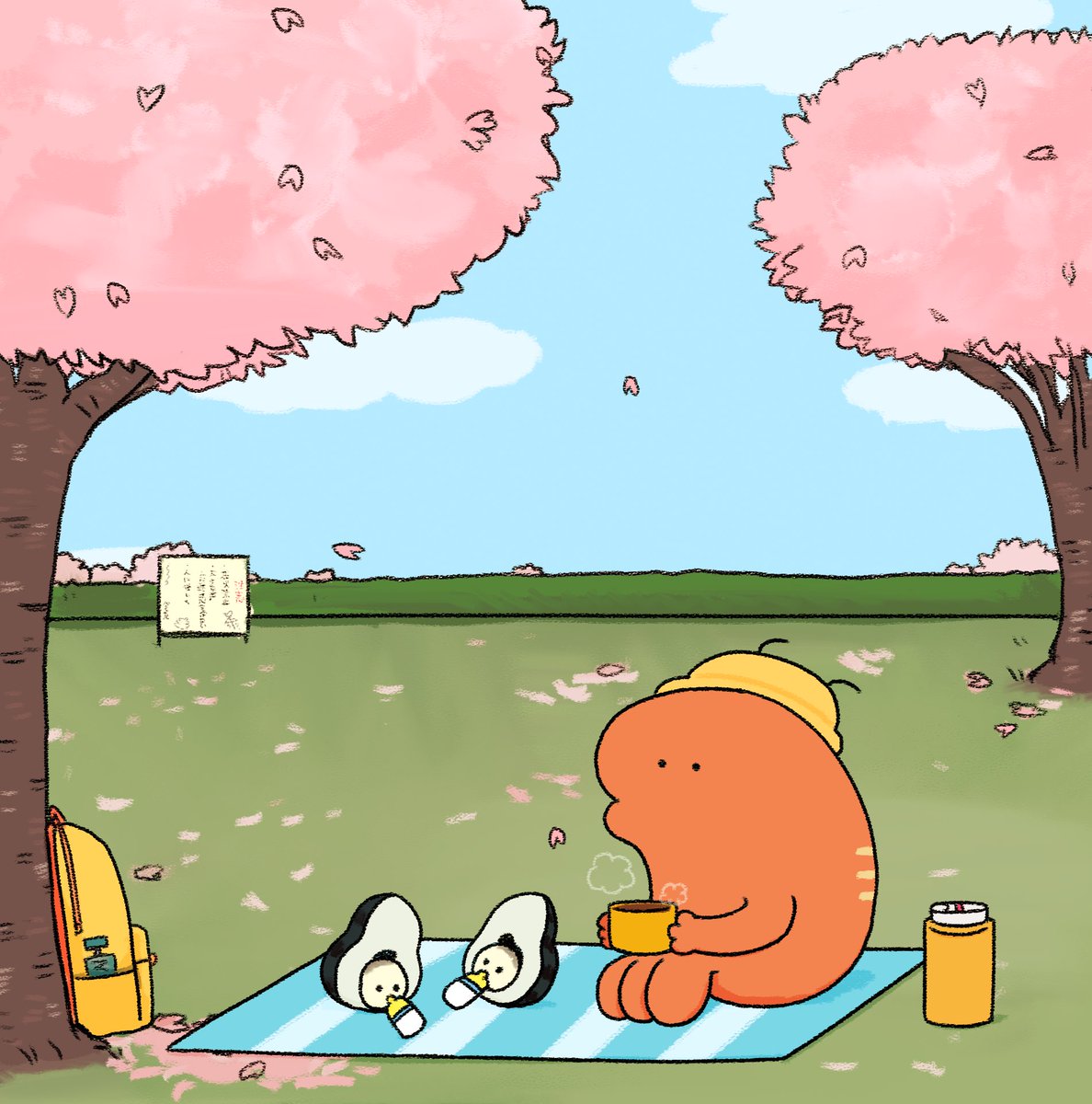 「牡蠣と生活するえび 」|伊豆見のイラスト