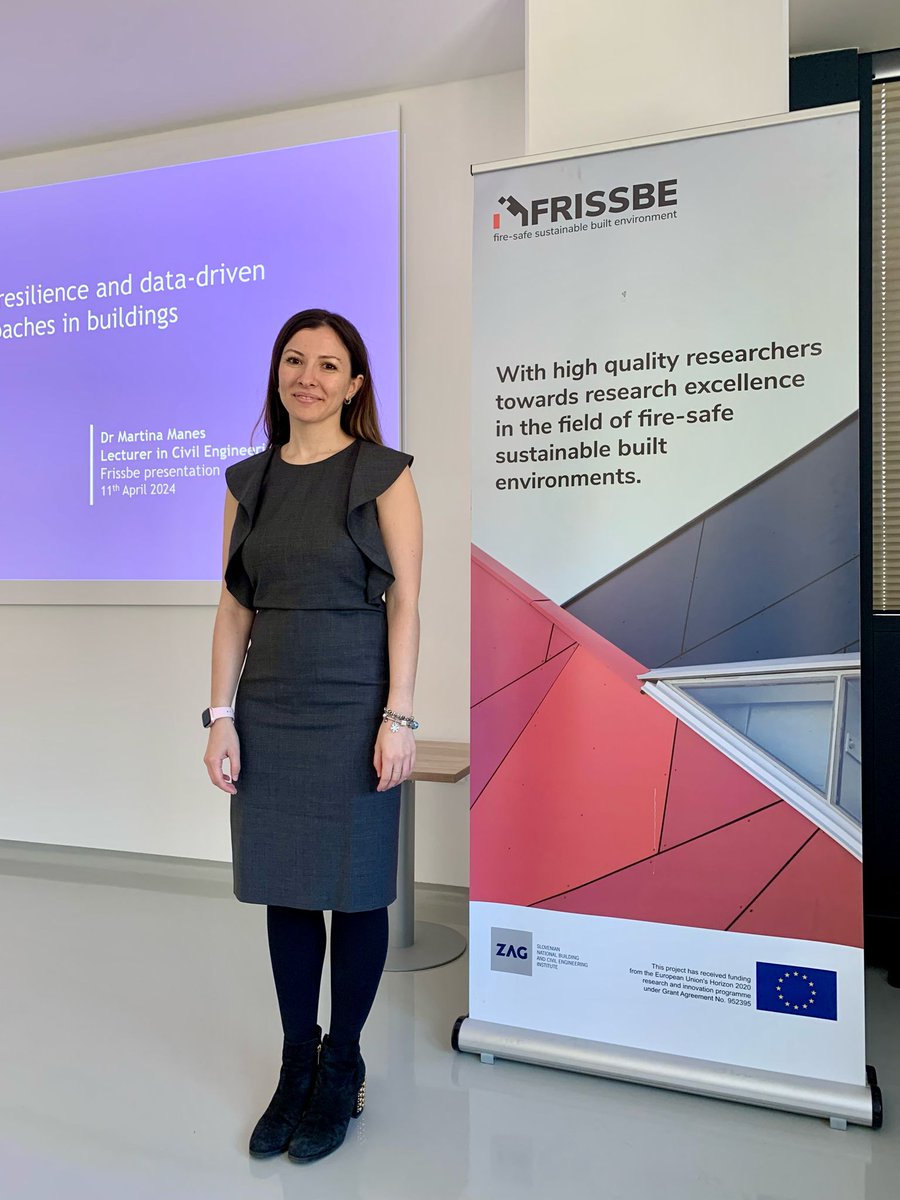 FRISSBEproject's tweet photo. 📢 Our latest update! Check out @marti_manes insightful presentation at @ZAG_Slovenia fire laboratory in #Logatec on LinkedIn. She delved into fire incident data, emphasizing approaches for building resilience and sustainability https://t.co/7Pg5nYZrYp #FRISSBE #FireSafety" https://t.co/Ign64yie1l