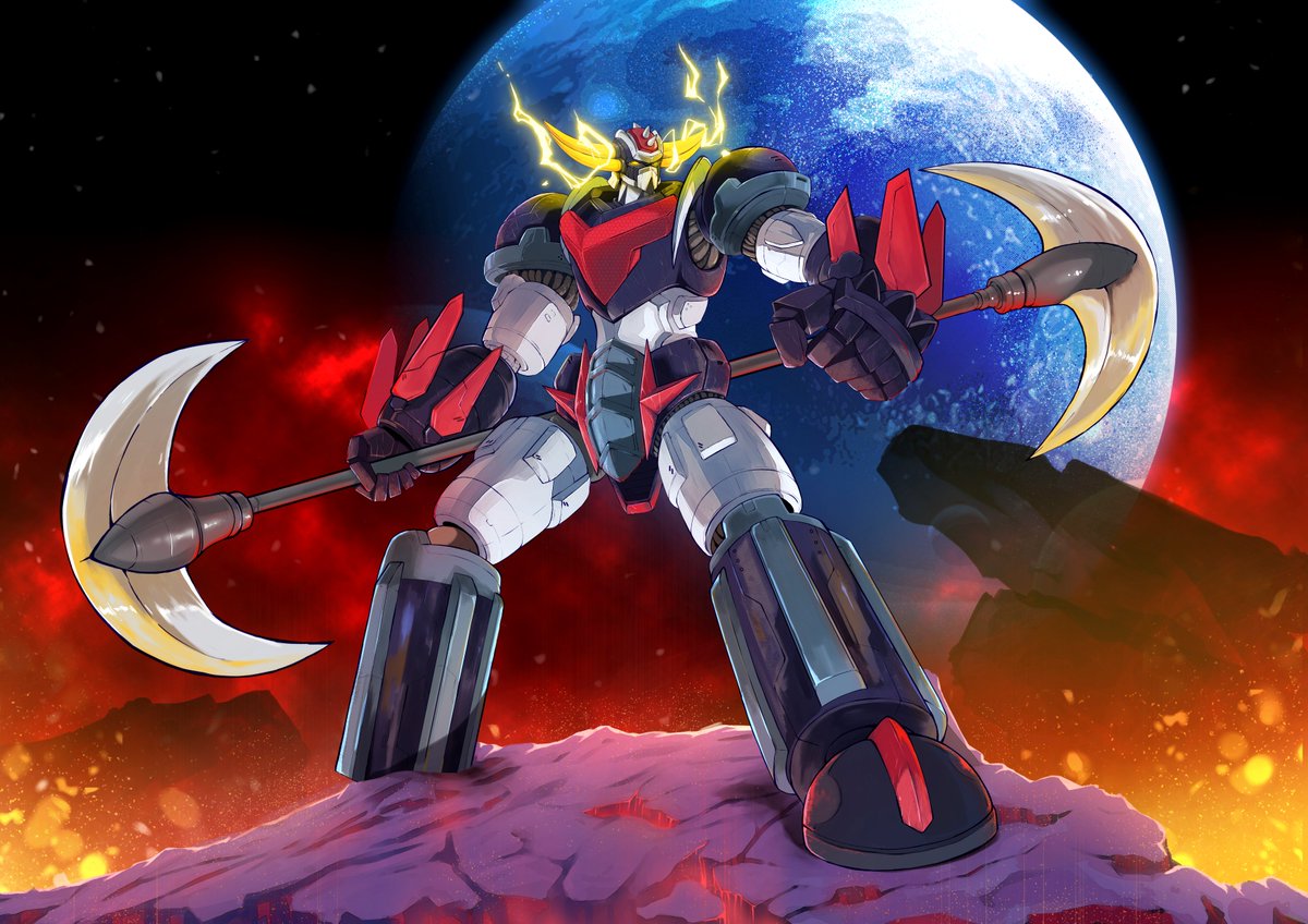 bagakang1's tweet photo. Ufo Robot Grendizer #fanart #UFO #Mazinger #Robots https://t.co/o21mxzrQSl