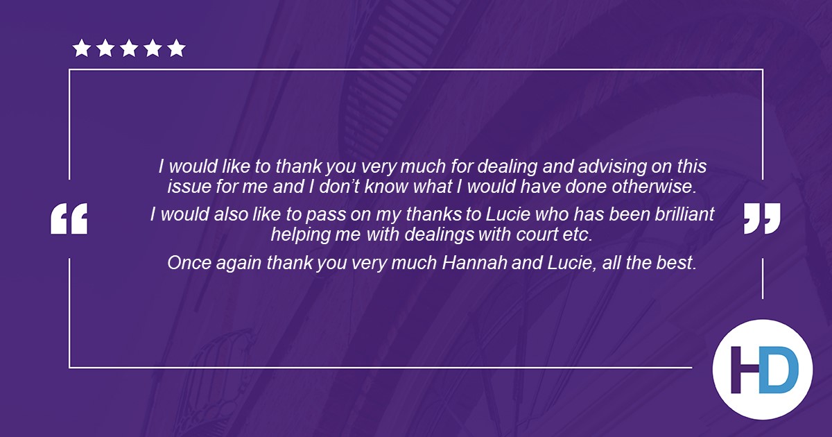 FEEDBACK FRIDAY!

A brilliant 5-star review for Hannah Pinder, Solicitor and Lucie Millington, Paralegal in our Dispute Resolution team. Well done Hannah and Lucie. #wemakeitpossible

Want to leave us a review? bit.ly/3mkAHwr