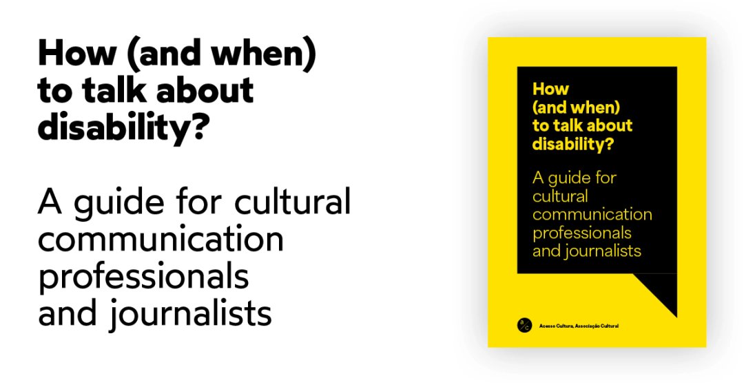 📖 Weekend reading 📖
Acesso Cultura’s resource “How (and when) to talk about disability?” guides cultural communication professionals and journalists to use less #ableist language and practise a more #inclusive  communication.
Read it 👉 ne-mo.org/news-events/ar…