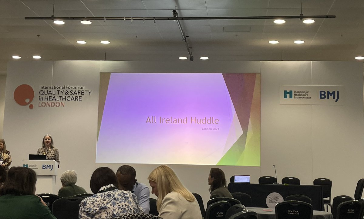 Final day of the <a href="/QualityForum/">Quality Forum</a> Quality &amp; Safety in Healthcare London. Starting off with an interesting keynote discussion from Amy Edmundson and Don Berwick #Quality2024 <a href="/MOICNI/">MOICNI</a>