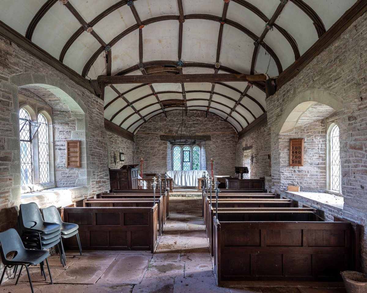 St James's, Llangua, Monmouthshire was very dear to our founder, Ivor Bulmer-Thomas. The church closed in 2020 and is currently in a precarious condition, with its magnificent medieval wagon roofs in danger of collapse. But we are about to begin repairs!