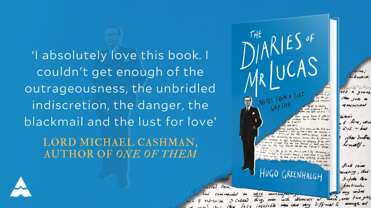 A treasure trove of forgotten history: this is gay London like you’ve never seen it before 'I absolutely love this book' @mcashmanCBE Discover #TheDiariesOfMrLucas @hugo_greenhalgh from 2nd May. Bookshop: uk.bookshop.org/a/111/97818389…… Waterstones: tidd.ly/3TCLgJz