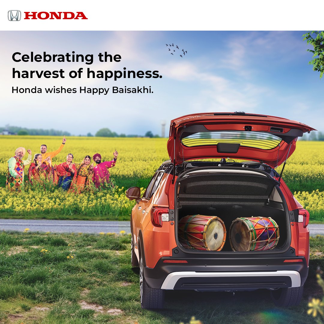 May your Baisakhi celebrations be filled with happiness and flourish your life with endless joy and prosperity. #Baisakhi #Baisakhi2024 #HondaCars #HondaCarsIndia