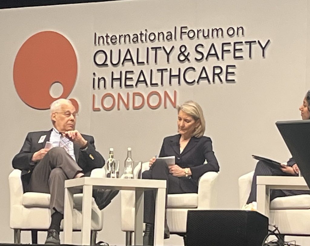 Lack of psychological safety is linked to the productivity challenge. There’s massive waste in healthcare yet even the most senior staff are scared to take risks or take things out under the headlights of pressure to deliver short term say #Quality2024 <a href="/donberwick/">Don Berwick</a> <a href="/AmyCEdmondson/">Amy Edmondson</a>