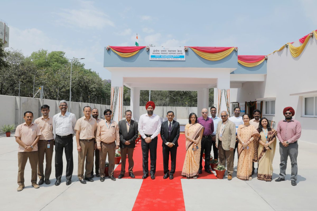 The new Regional Product Support Centre of BEL at Panchkula was inaugurated yesterday by Air Cmde Khushpal Singh Lamba,VM, M-in-D, Air Officer Commanding, 12 Wing, AFS Chandigarh, & Mr KV Suresh Kumar, Director (Marketing), BEL. @DefProdnIndia @DefenceMinIndia