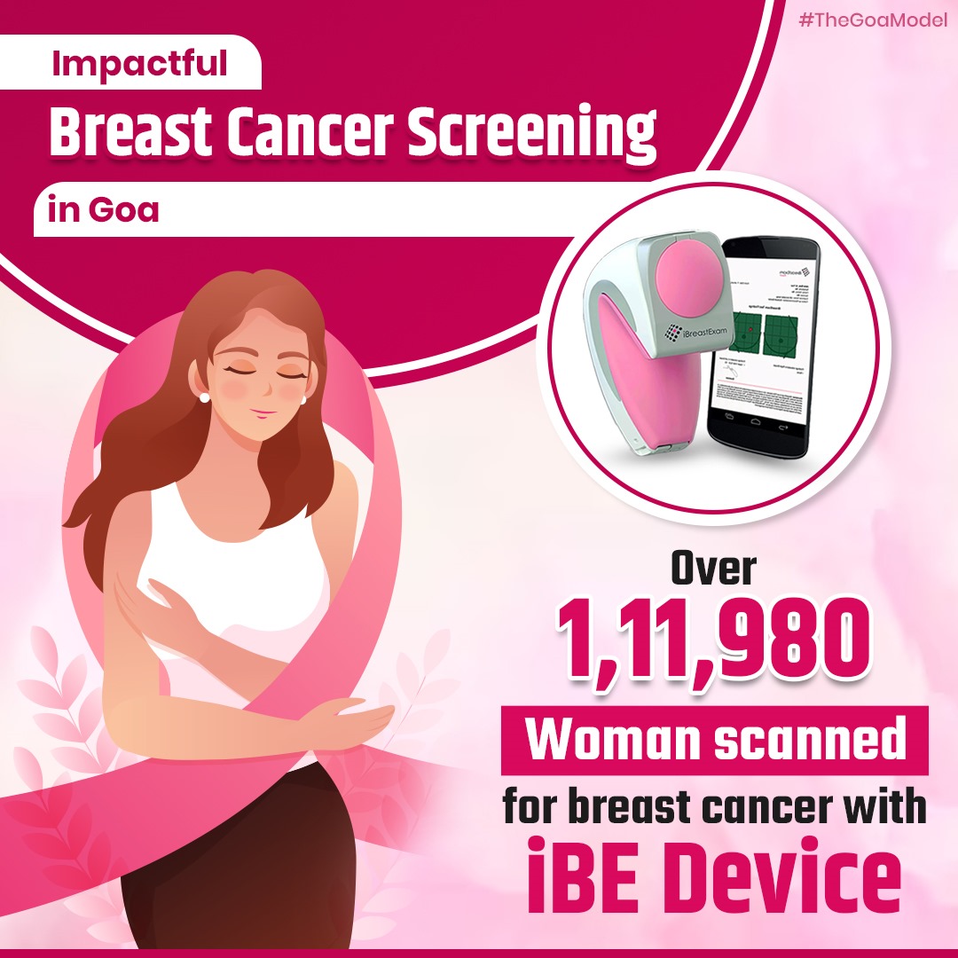 Over 111,980 women screened with the painless iBE Device. Act now, visit your nearest PHC for a check-up. Prioritize regular screenings for a healthier future. Together, let's ensure every woman has access to early detection and a cancer-free life! #iBEDevice #TheGoaModel