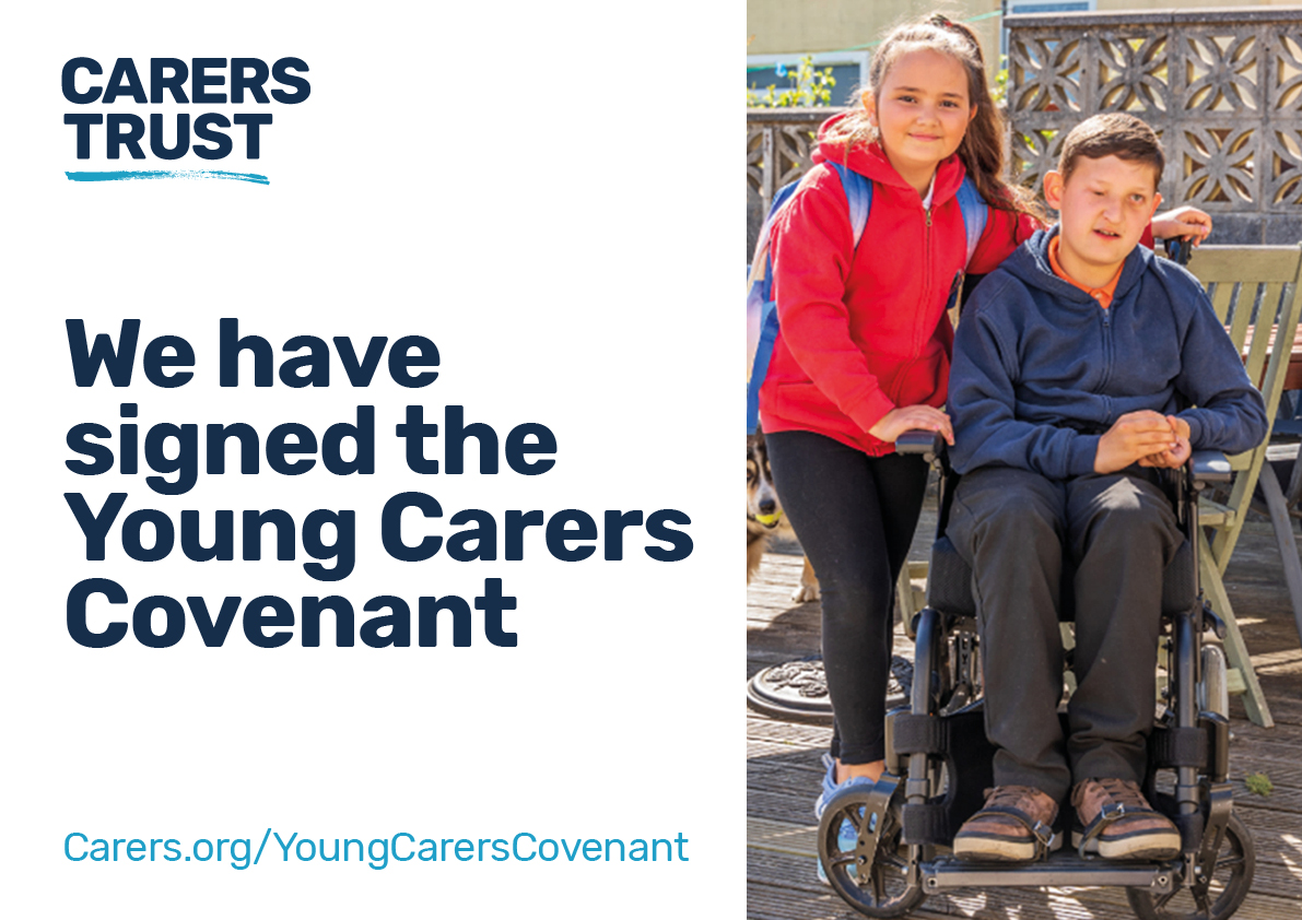 We signed the @CarersTrust Young Carers Covenant. You can too! Visit carers.org/YoungCarersCov… to learn more.