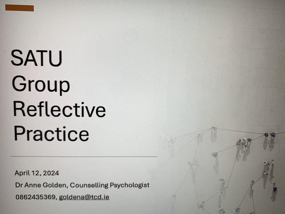 Sarah O’Connor (@saroconnor) on Twitter photo #satuireland holding the 2nd Group Reflective Workshop of the year for staff, focusing on How mindfulness & supervision builds resilience, with <a href="/OSullivanNicola/">Dr Nicola O'Sullivan</a> & Dr Anne Golden. #satuireland holding the 2nd Group Reflective Workshop of the year for staff, focusing on How mindfulness & supervision builds resilience, with <a href="/OSullivanNicola/">Dr Nicola O'Sullivan</a> & Dr Anne Golden.