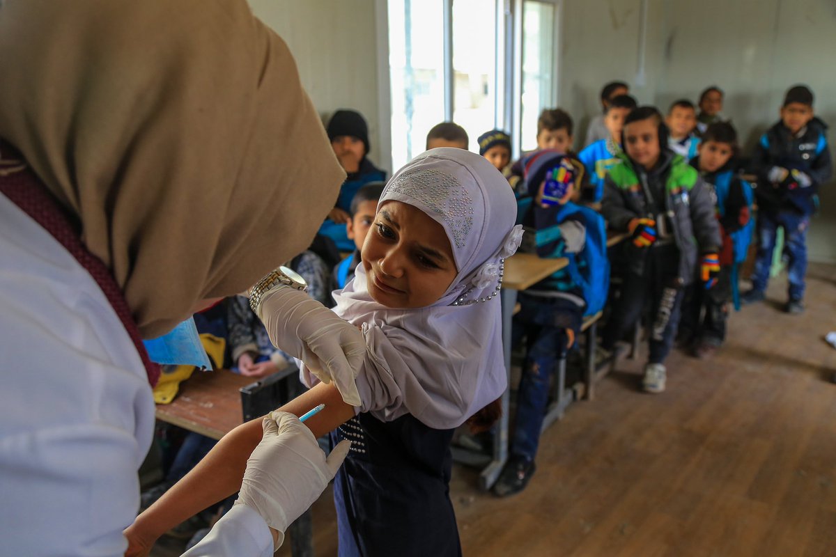 Vaccinating our children against measles does not just protect ourselves & our families; we’re doing our part for safer communities & a healthier #Iraq. #VaccinesWork @WHOIraq @MOHealth_Iraq
