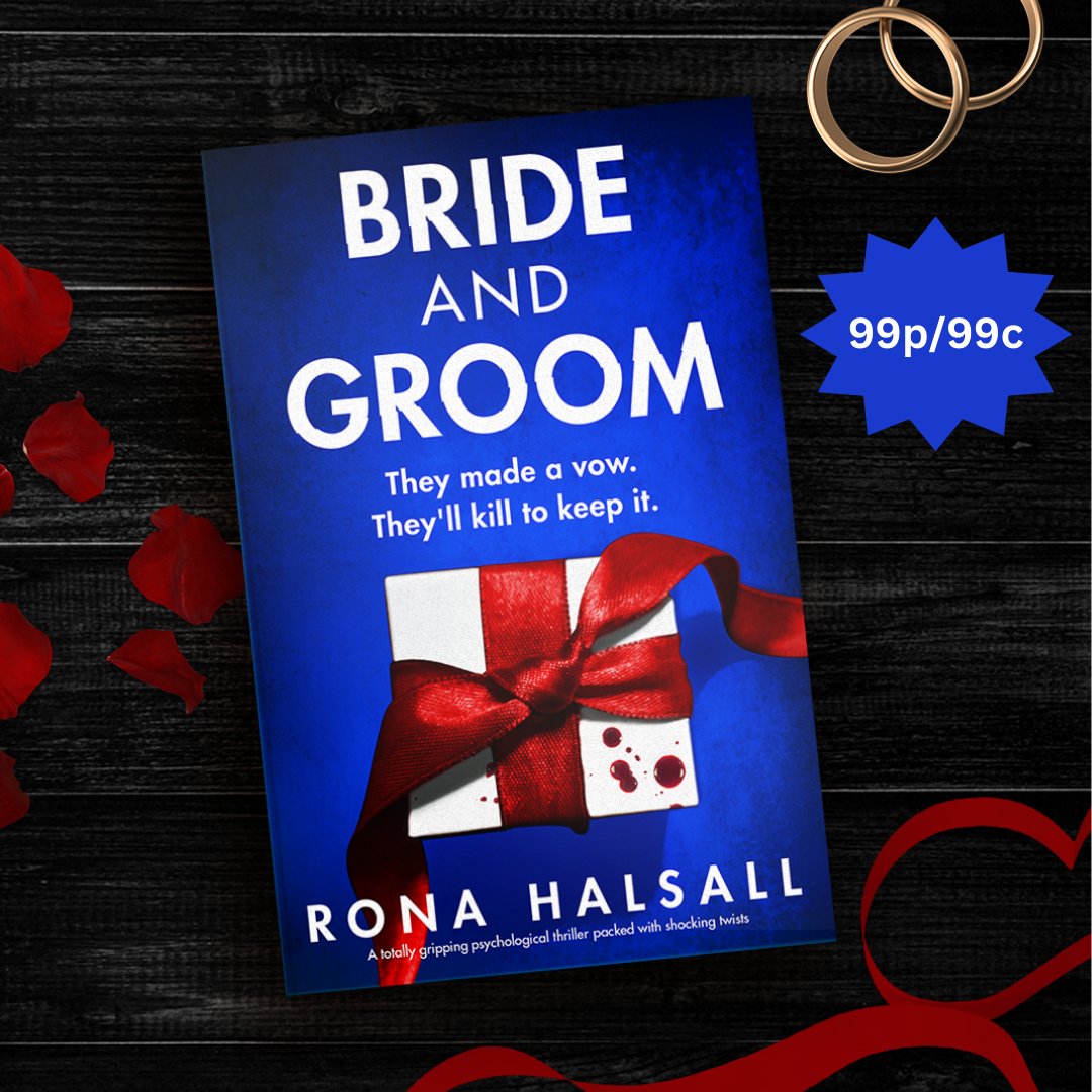 Reading sorted for the weekend? My new book, Bride and Groom is on a 99p/99c #kindledeal for a few days! And it's just got a best-seller flag in the US! They made a vow. They'll kill to keep it.😱 You can have a look here:👇 geni.us/B0CT8Y3PLDauth… @bookouture @nholten40