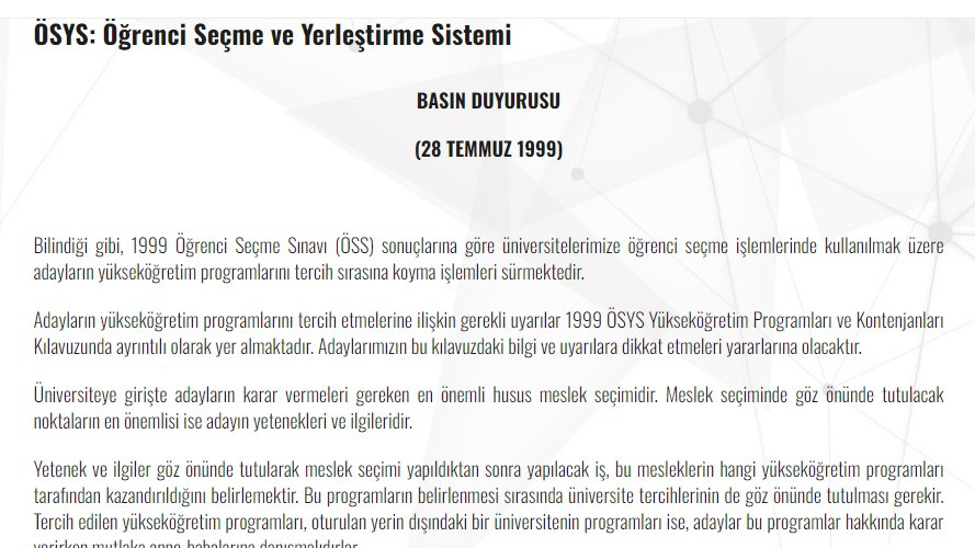 28 7 99 Üniversite tercihlerini yapıldığı tarih
Bu dönüm noktası için, ÖSYM, üniversite tercihinde meslek seçimine göre karar verilmeli diye açıklama yapmış. Çünkü o tarihte Emeklilikte 20 yaş fark yoktu Olsa kaç kişi üniversite yerine sigorta kaydı yapardı

#KademeyeBaharGelsin